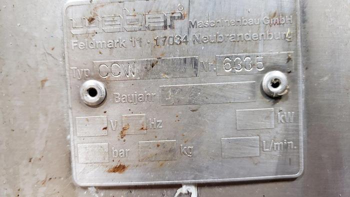 Used Weber CCW | CCR Checkweigh System