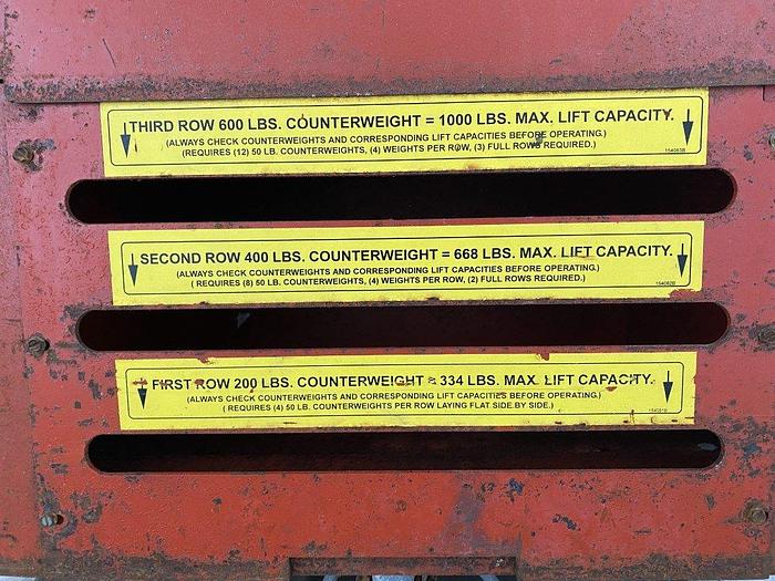 Used Wesco Powered Lift Stacker