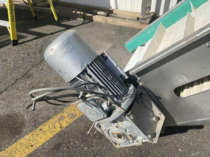 Used Bigtem Flighted Incline Conveyor