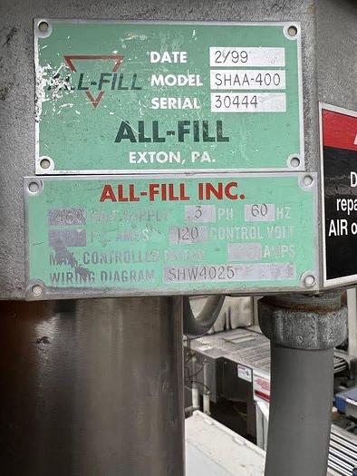 Used All-Fill SHAA-400 Auto Auger Filler