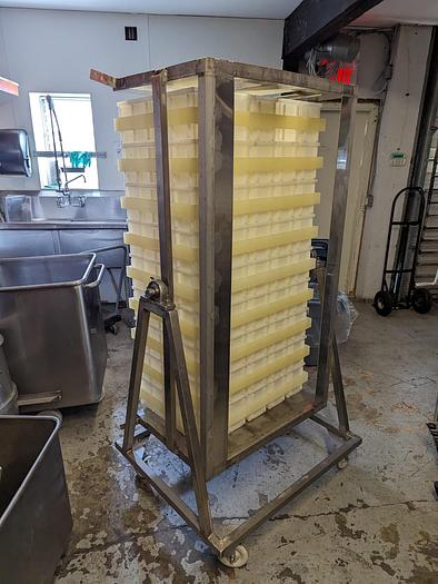 Used Inverting Cheese Press Rack