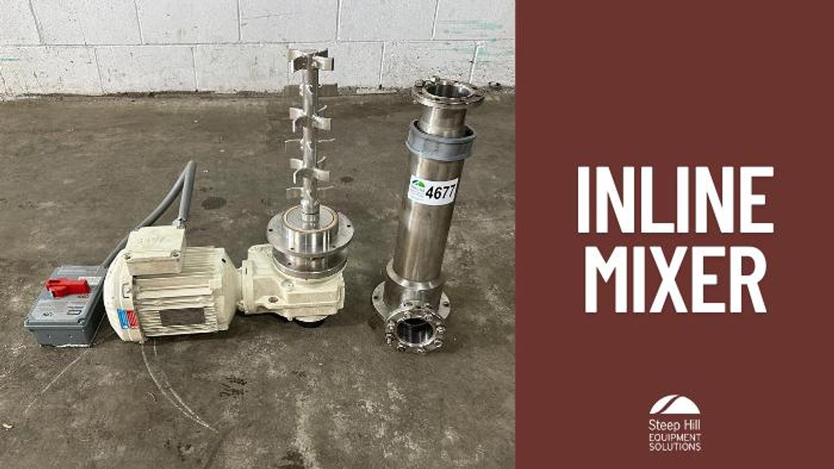 Used 1.5 HP Inline Mixer
