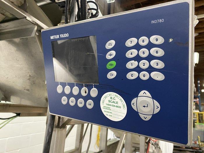 Used Incline Conveyor With Metal Detector & Scales