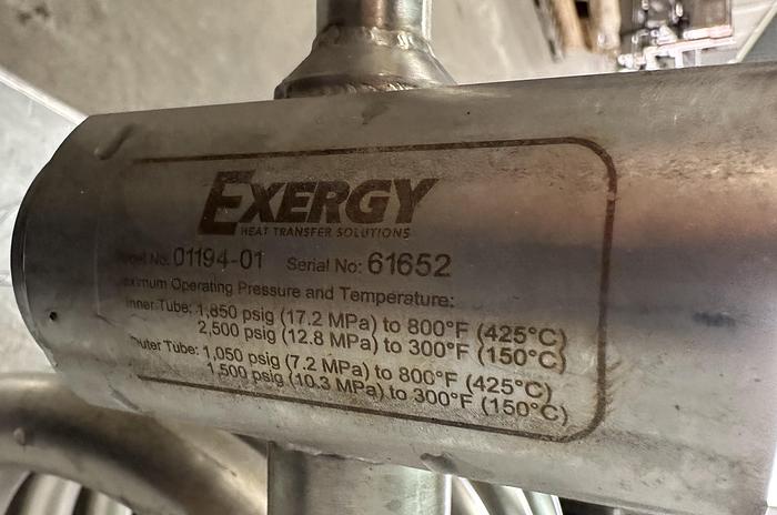 Used Exergy Tube-In-Tube Heat Exchanger