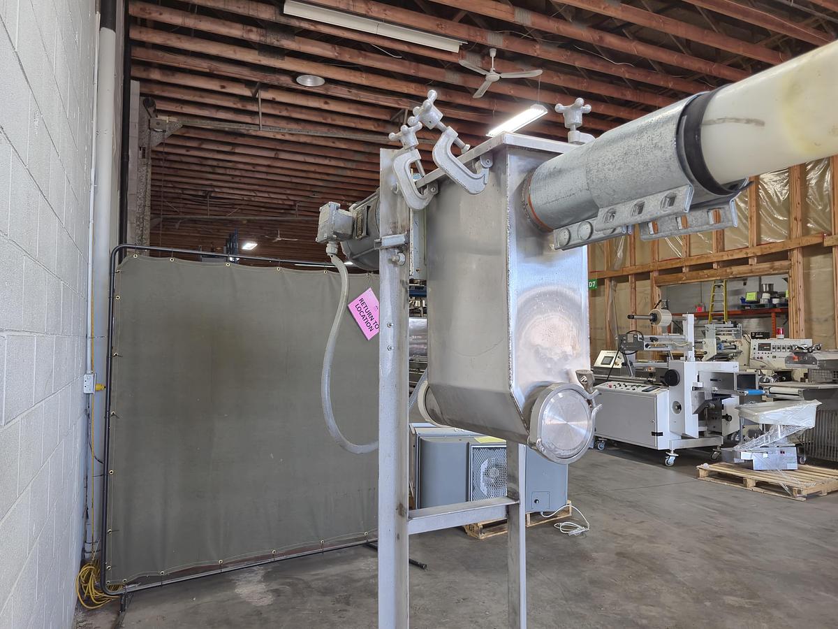 Used Flexicon Flexible Screw Conveyor Discharge Head & Drive