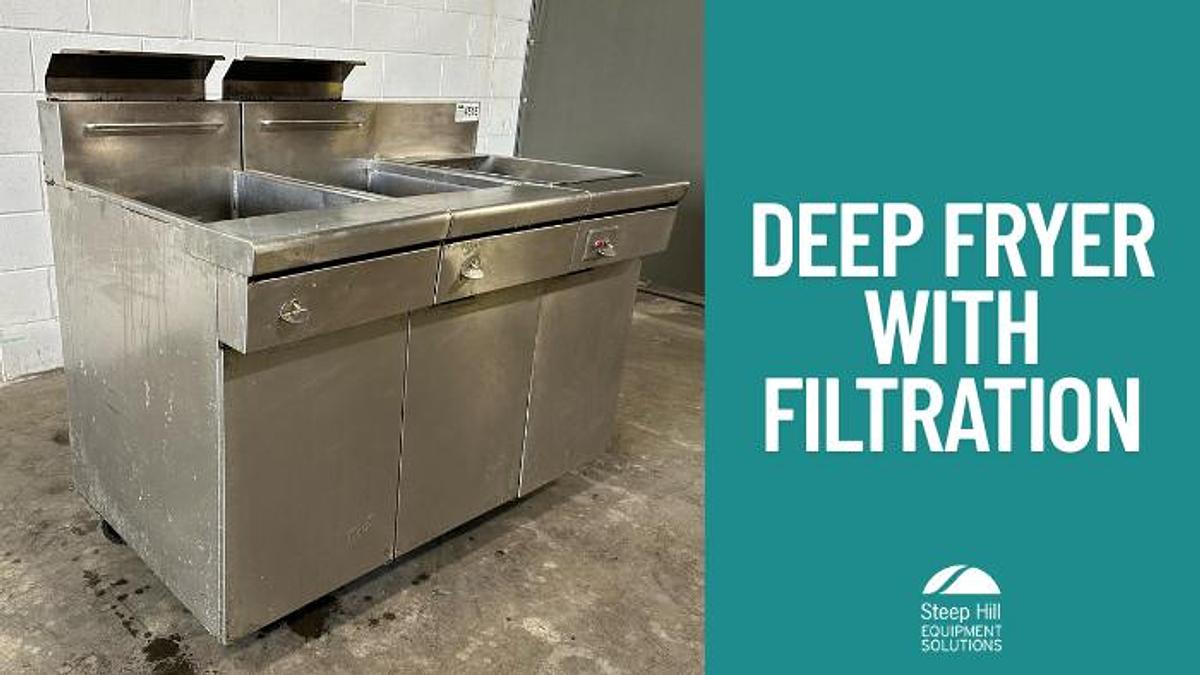 Used Quest Double Deep Fryer with Filtration