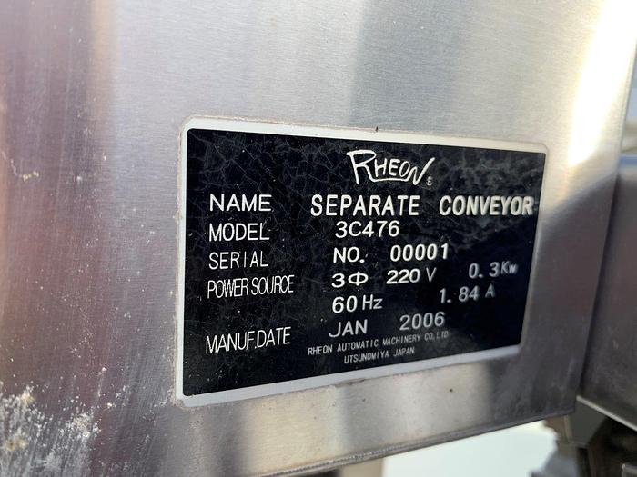 Used Rheon Dough Forming Line