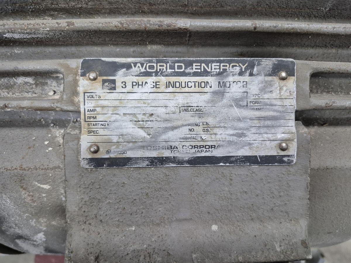 Used Toshiba 3-Phase Induction Motor 