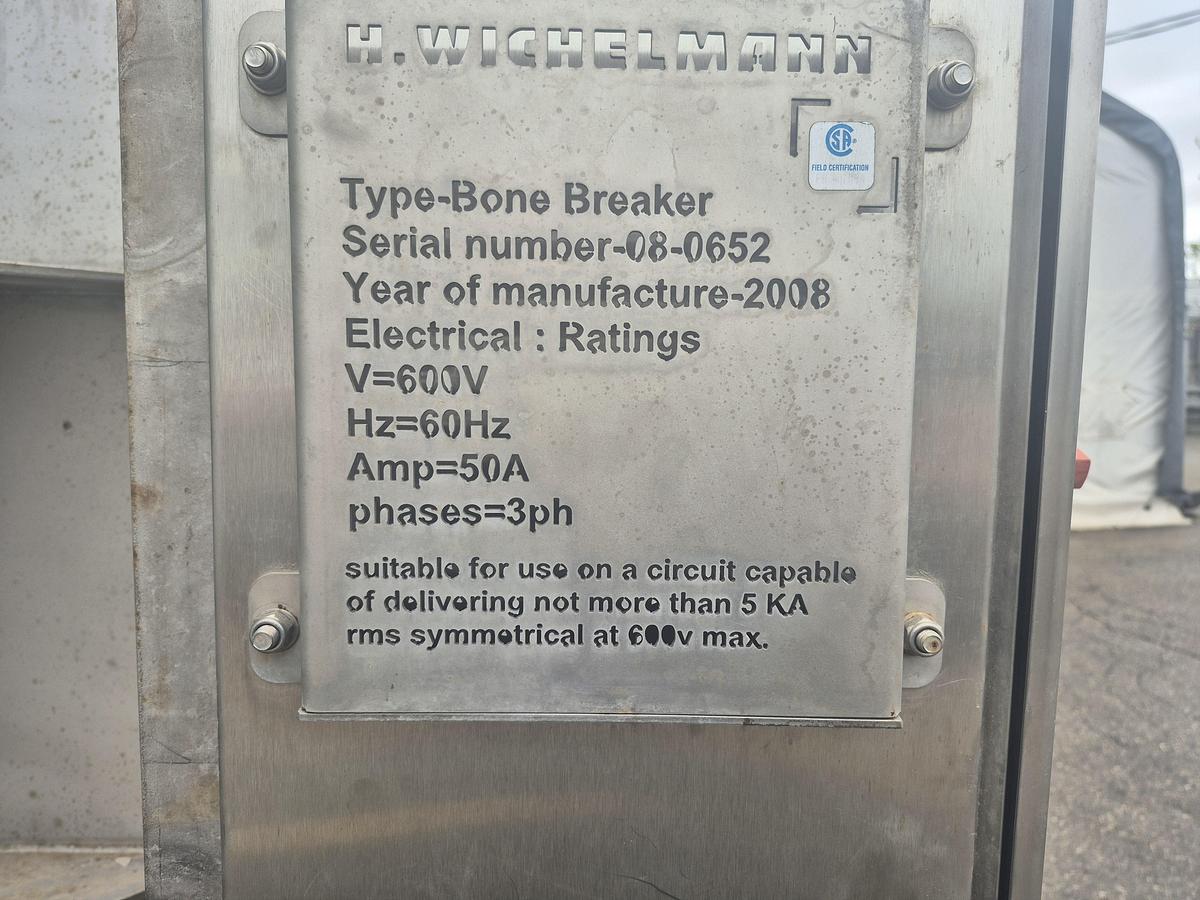 Used H. Wichelmann Industrial Bone Crusher