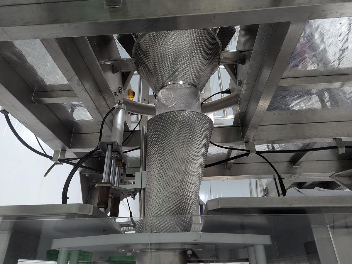 Used 10-Head Scale Bagger System with Infeed Conveyor 