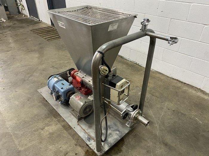 Used Progressive Cavity Pump with Infeed Hopper