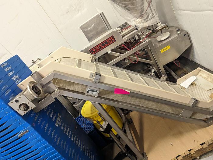 Used Fairview 5'H Cleated Incline Conveyor