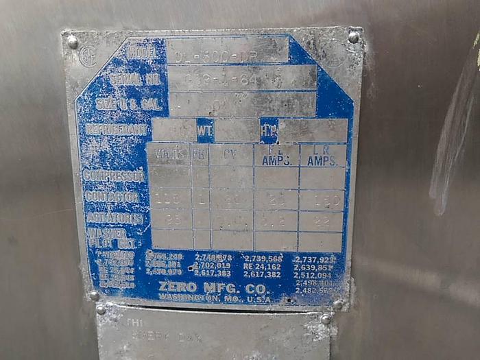 Used 500 Gallon Refrigerated Milk Tank