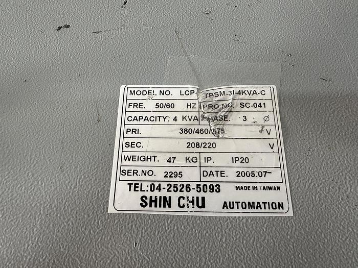 Used Shin Chu 4 kVA Transformer