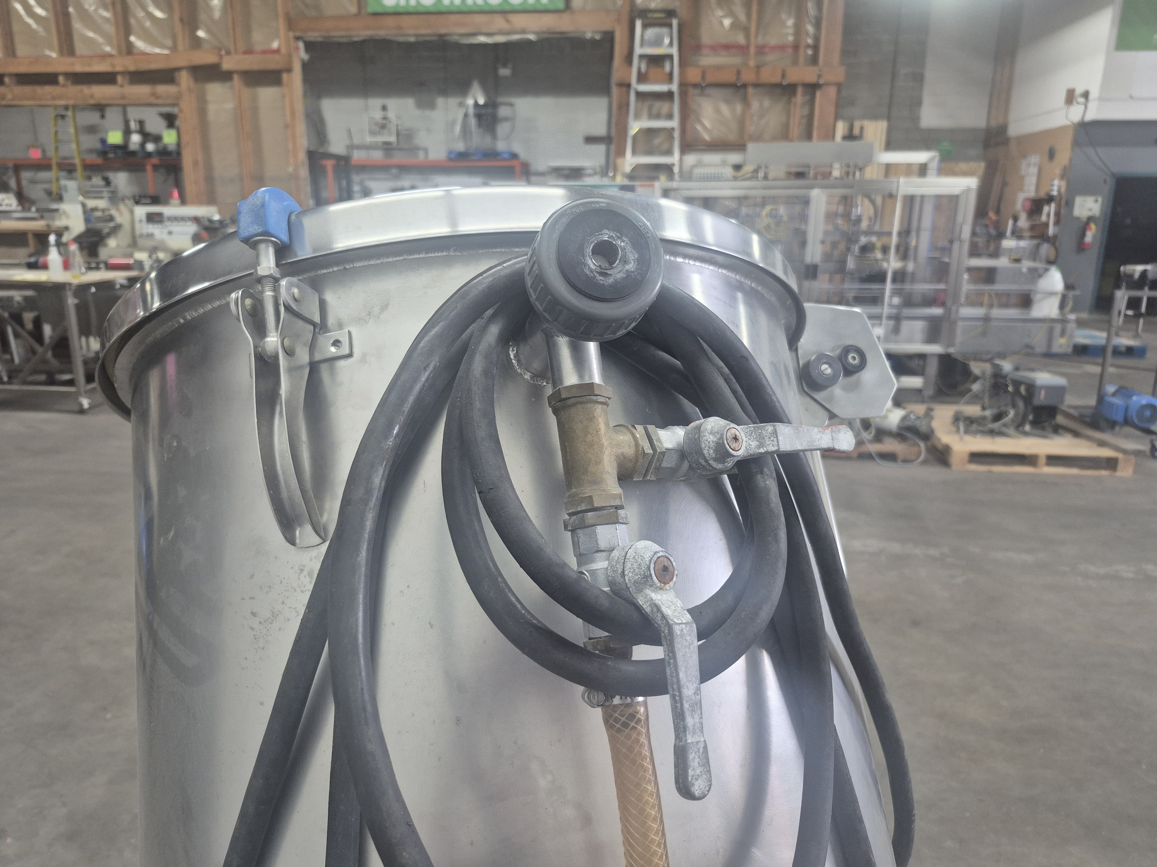 Used LÄCOVAC 150 Litre Stainless Steel Vacuum Tumbler Mixer