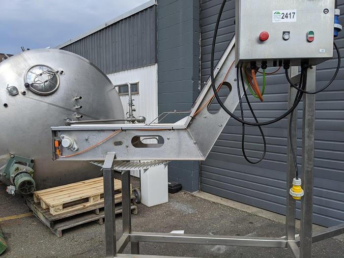 Used FMA 12' High Incline Indexing Conveyor