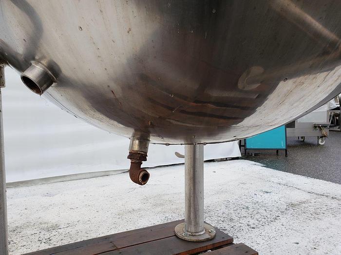Used 250 Gallon SS Jacketed Kettle with Scrape Agitation