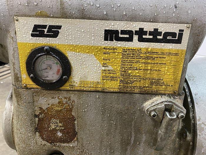 Used Mattei 55 EM150 Rotary Vane Compressor