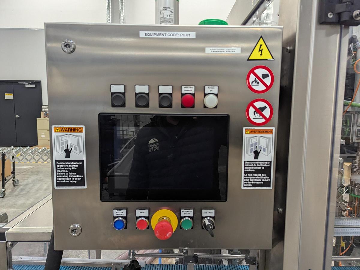 Used Promach 4 Head Pail Filling Line Including Filler, Capper & Date Coder