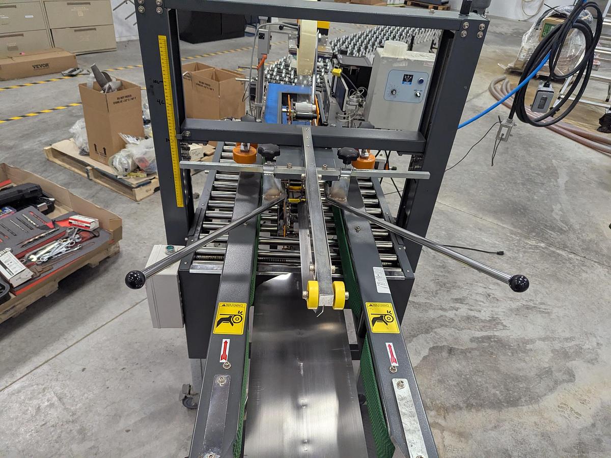 Used AB Sealer SD-653FTB Semi-Automatic Top & Bottom Case Sealer