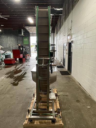 Used Elevating Conveyor with Hopper