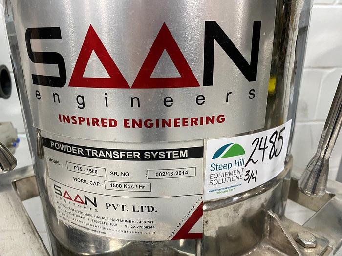 Used Saan PTS-1500 Powder Transfer System