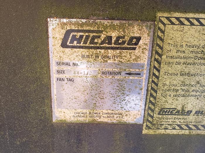 Used Chicago Industrial Blower Size 44-1/2