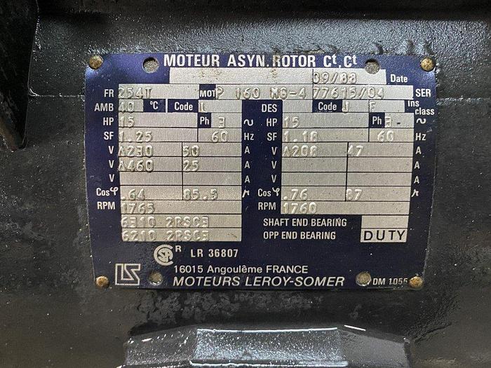 Used Mattei 55 EM150 Rotary Vane Compressor