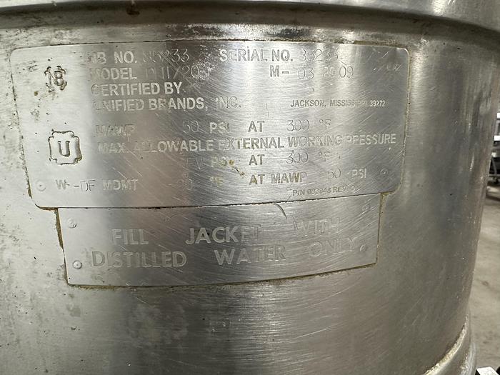 Used Groen DHT/20 Steam Jacketed Tilt Kettle