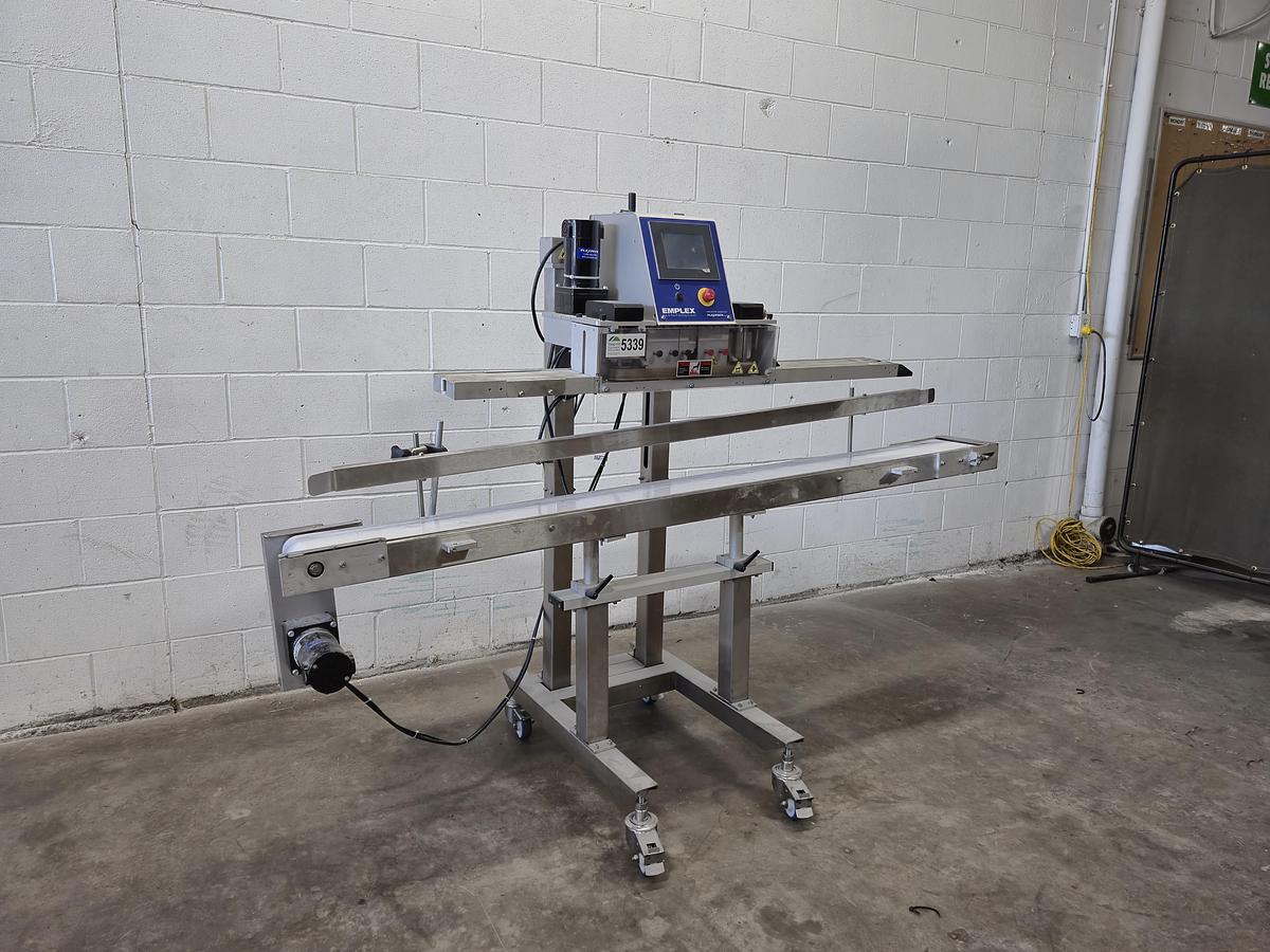 Used Plexpack Emplex MPS6500 Conveyorized Bag Sealer