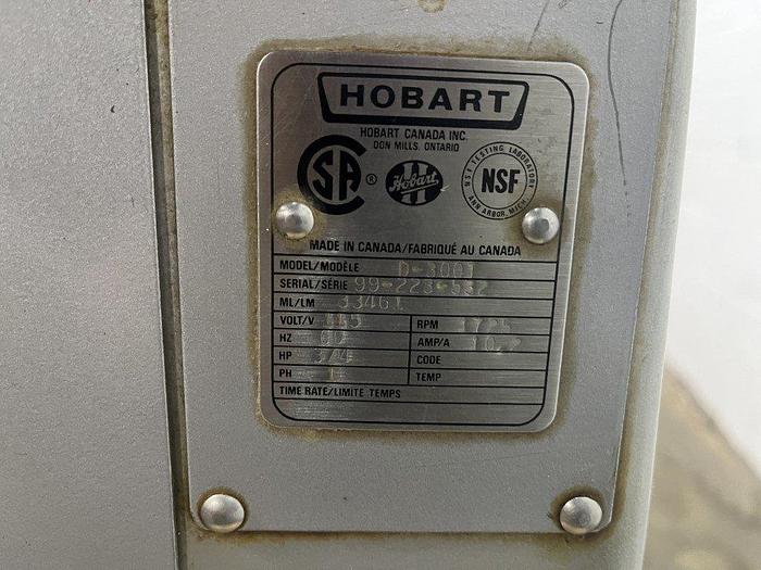 Used Hobart D-300T 30 Qt Mixer