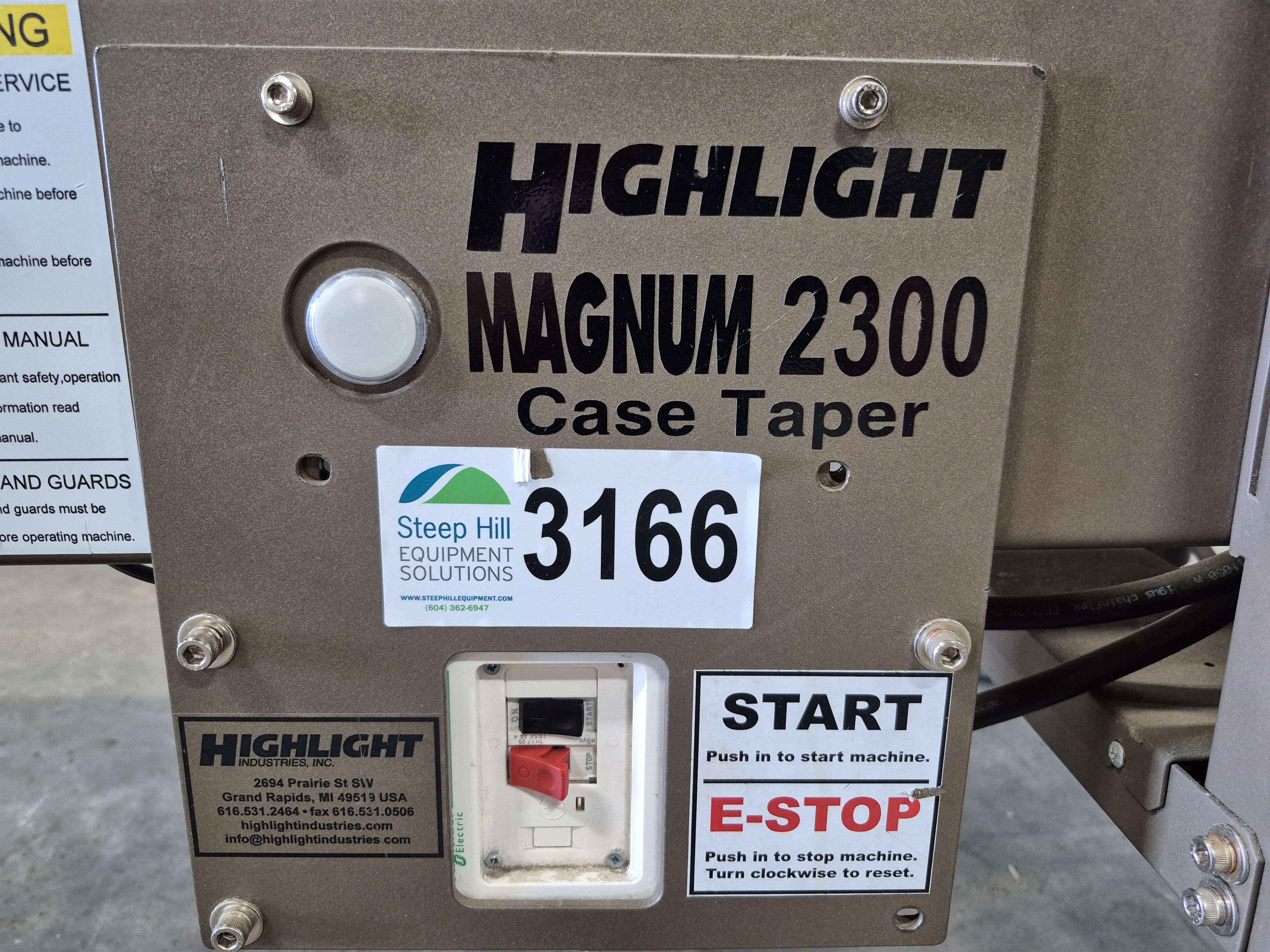Used Highlight Magnum 2300 Case Sealer