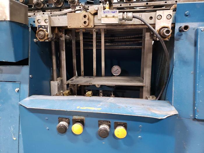 Used Mateer-BURT Roll-Thru Hot Glue Wrap Labeller