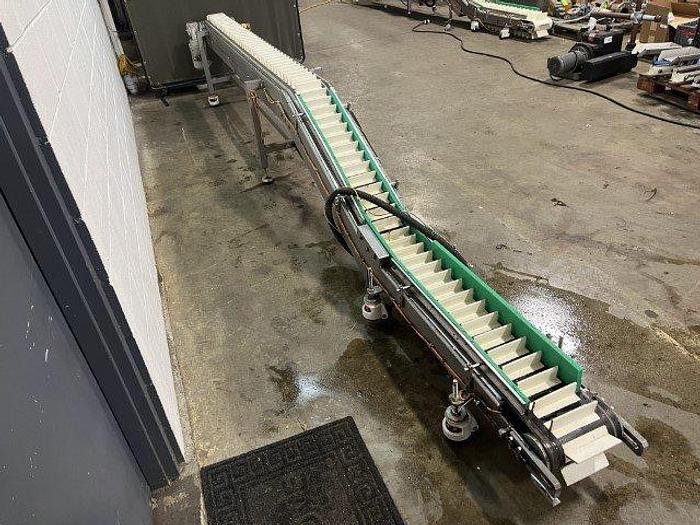 Used Viking 18' Long Cleated Conveyor