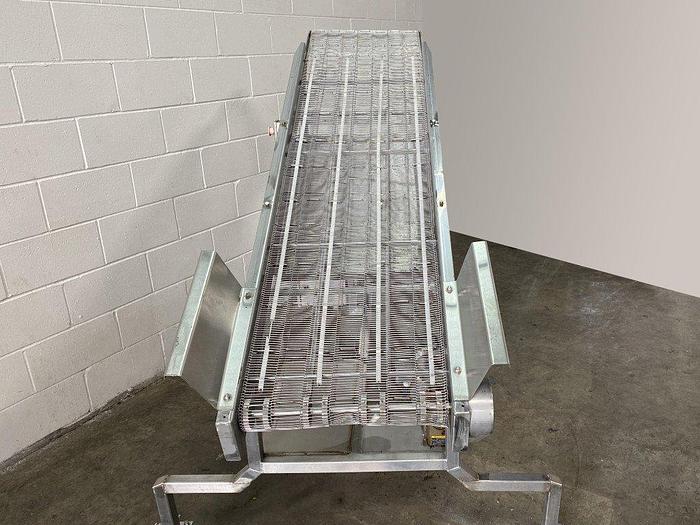 Used 7' L Incline Wire Conveyor