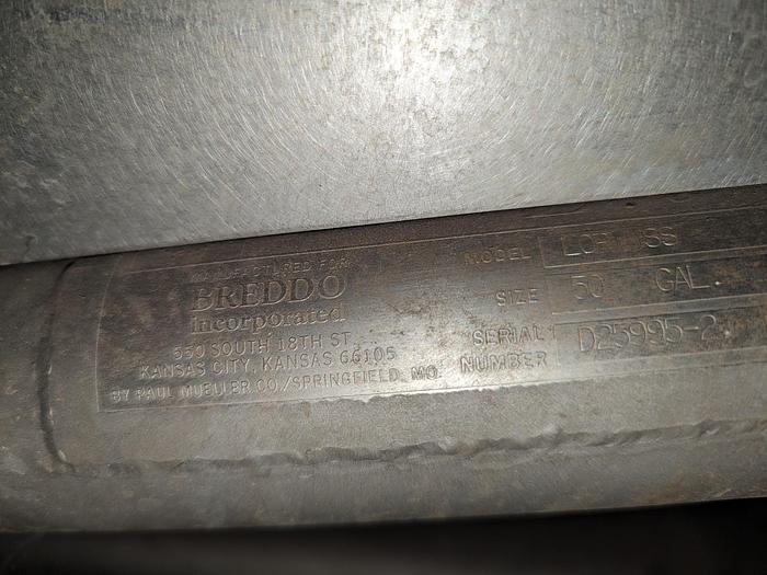 Used Breddo Likwifier Jacketed Mixer LORWWSS