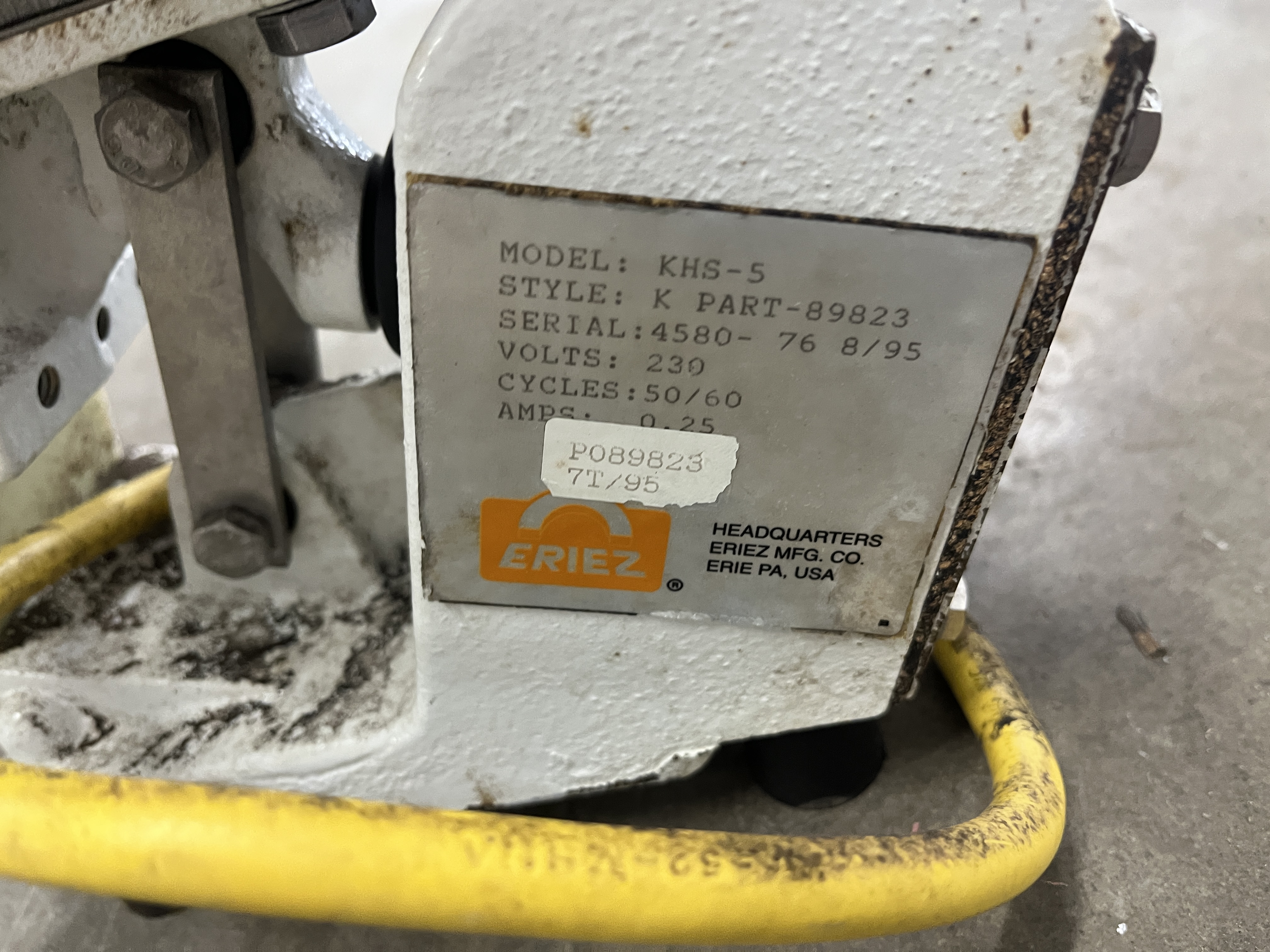 Used Eriez KHS-5 Electromagnetic Vibratory Feeder Drive