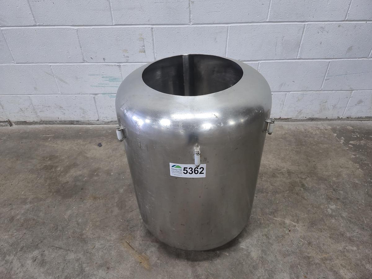 Used 15 Gallon Jacketed Stainless Steel Process Tank