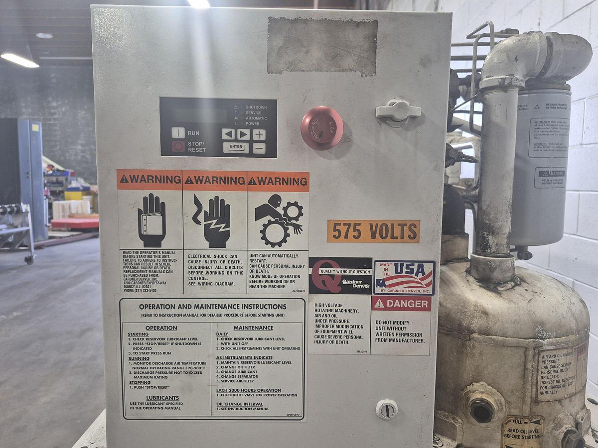 Used Gardner Denver Electra-Saver II Rotary Screw Air Compressor