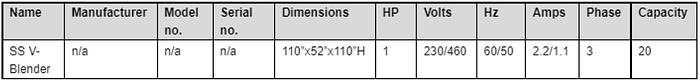 Used SS V-Blender