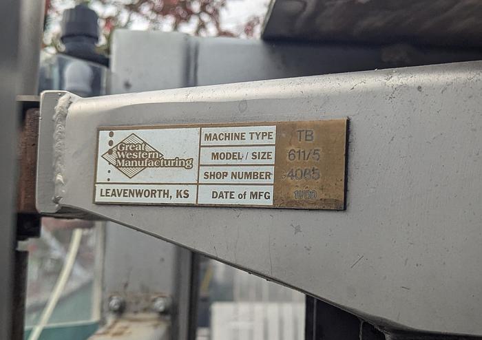 Used Great Western 611/5 In-line Tru-Balance Sifter