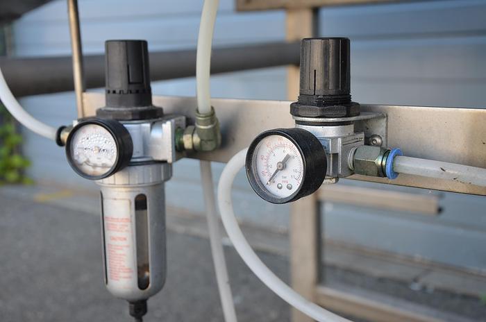 Used Berry Tumbler with Sprayer Coater