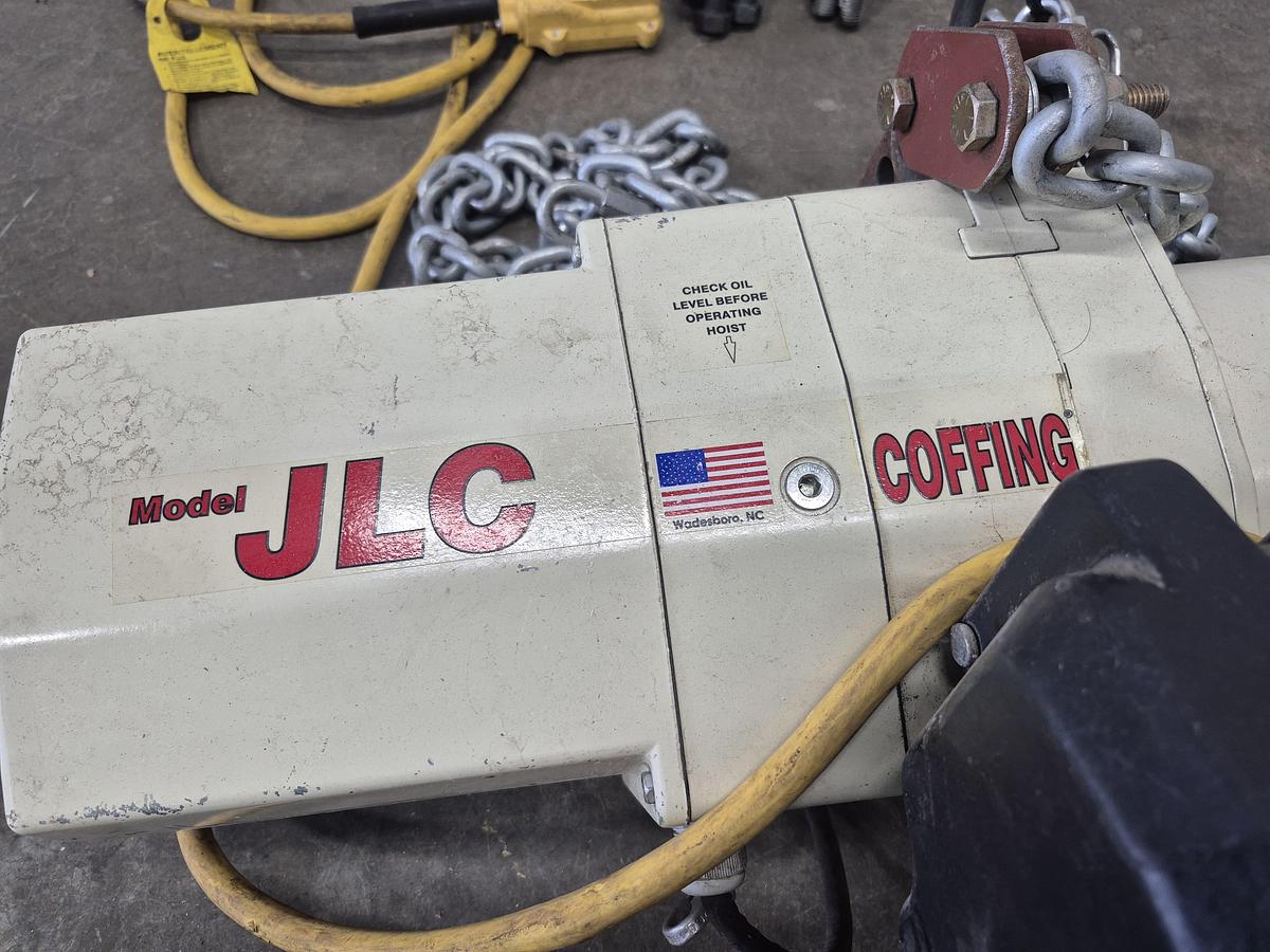 Used Coffing JLC 1-Ton Electric Chain Hoist