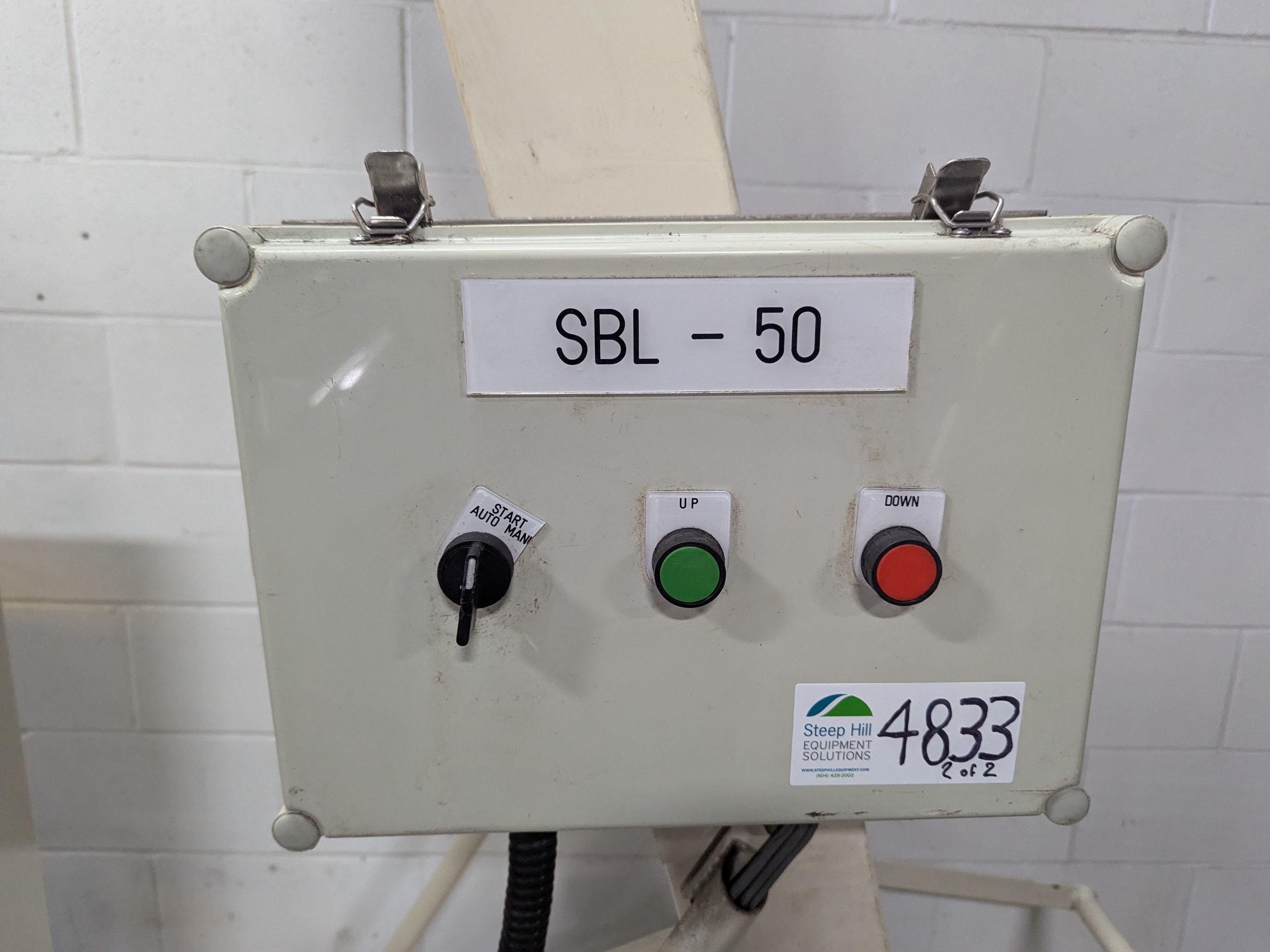 Used Dual Head Net Weigh Filler with Bucket Elevator Infeed