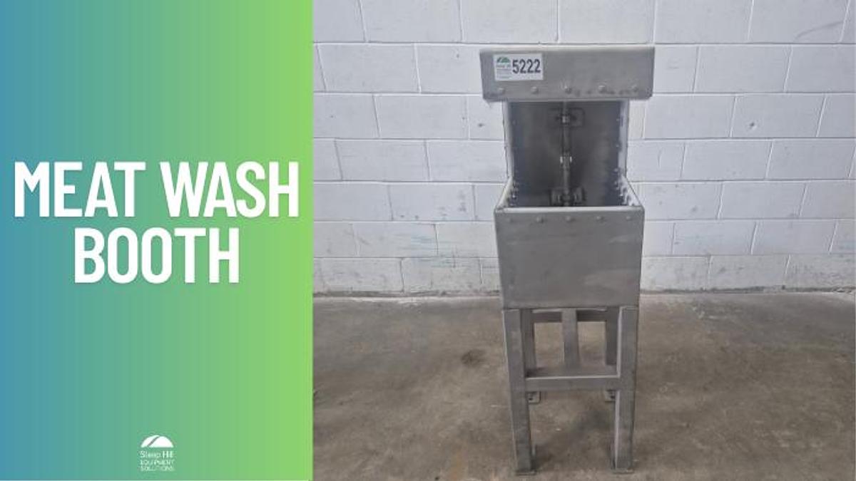 Used Meat Wash Booth