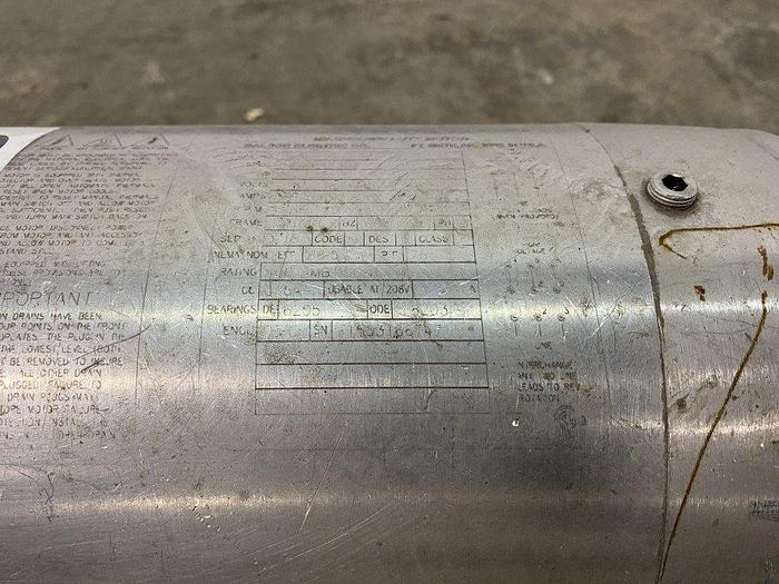 Used Baldor-Reliance 3 Hp Washdown Duty Motor