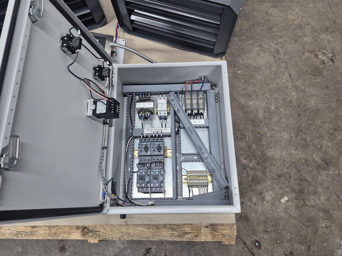 Used Dual Unit Heater System w/ Thermostat & C02 Detector 