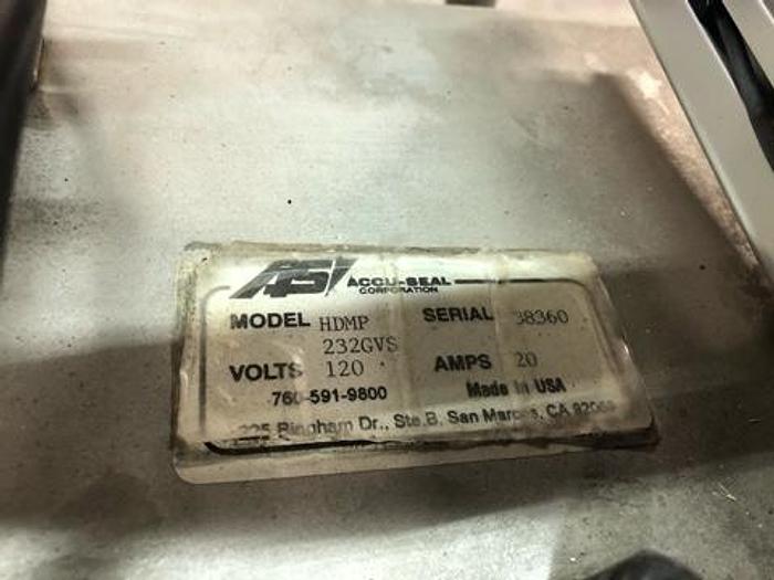 Used Accu-Seal HDMP Gas Vacuum Bag Sealer