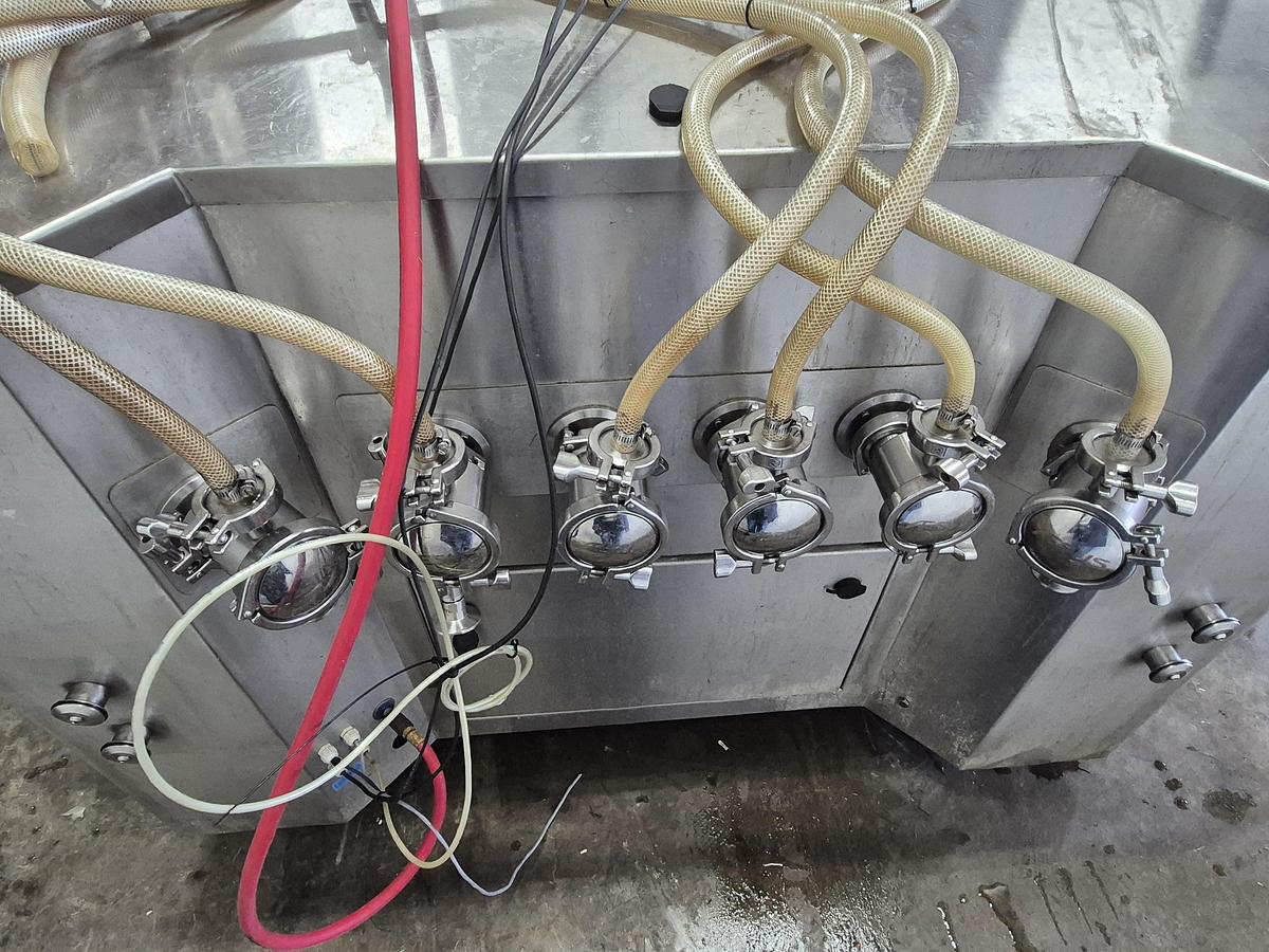 Used Aesus AESFill AF6 Fully Automatic 6-Head Liquid Filling Machine