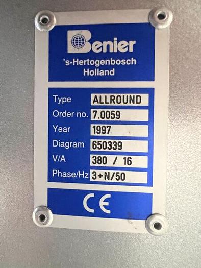 Used Benier Allround Conical Dough Rounder